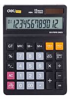 Купить Калькулятор настольный Deli EM01420 черный 12-разр. в Липецке