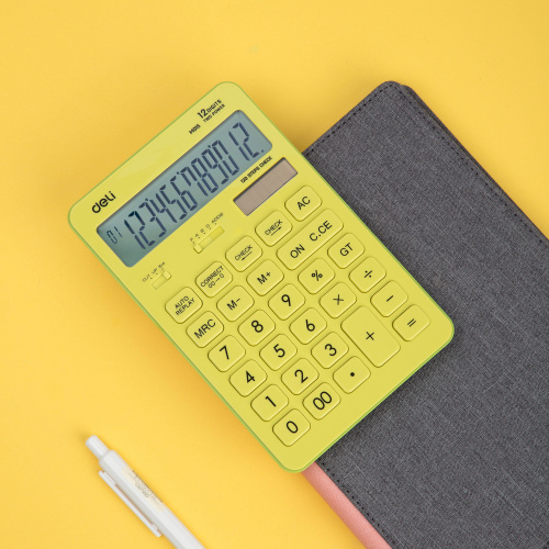 Купить Калькулятор настольный Deli Touch EM01551 желтый 12-разр. в Липецке фото 9