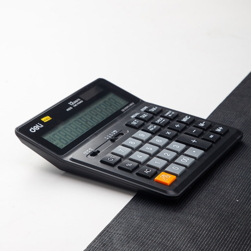 Купить Калькулятор бухгалтерский Deli EM01020 черный 12-разр. в Липецке фото 7