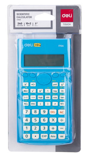 Купить Калькулятор научный Deli E1710A/BLU синий 10+2-разр. в Липецке фото 7