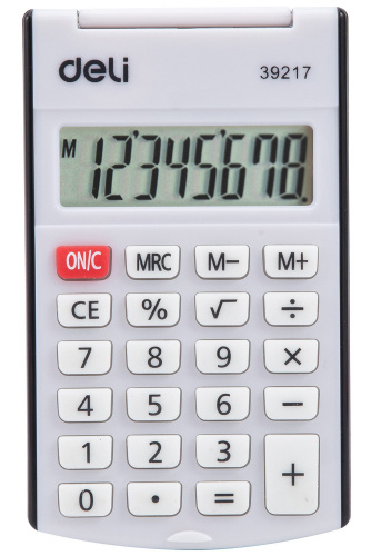 Купить Калькулятор карманный Deli E39217/BLACK черный 8-разр. в Липецке фото 2