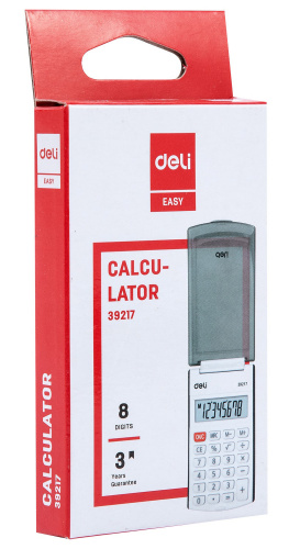 Купить Калькулятор карманный Deli E39217/BLACK черный 8-разр. в Липецке фото 6