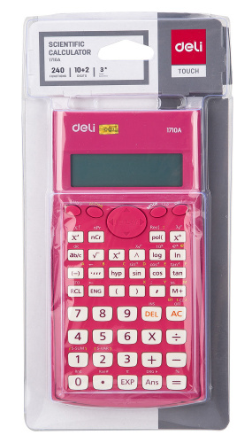 Купить Калькулятор научный Deli E1710A/RED красный 10+2-разр. в Липецке фото 7