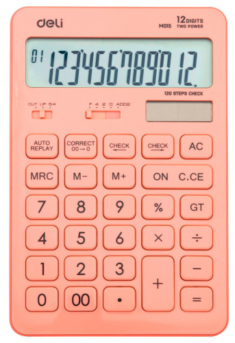 Купить Калькулятор настольный Deli Touch EM01541 красный 12-разр. в Липецке