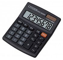 Купить Калькулятор настольный Citizen SDC-805BN, 8 разрядов, двойное питание, 102*124*25мм, черный в Липецке
