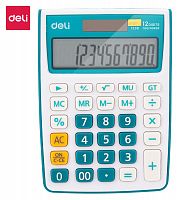 Купить Калькулятор настольный Deli E1238/BLUE синий 12-разр. в Липецке