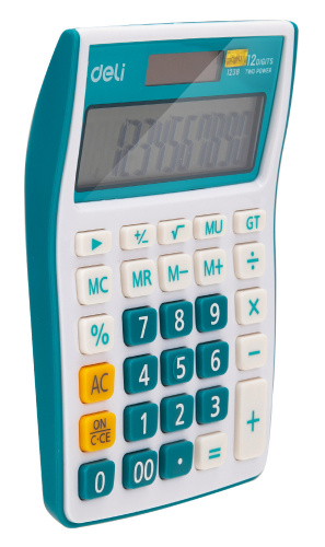 Купить Калькулятор настольный Deli E1238/BLUE синий 12-разр. в Липецке фото 2