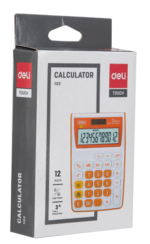 Купить Калькулятор настольный Deli E1122/GRN зеленый 12-разр. в Липецке фото 5