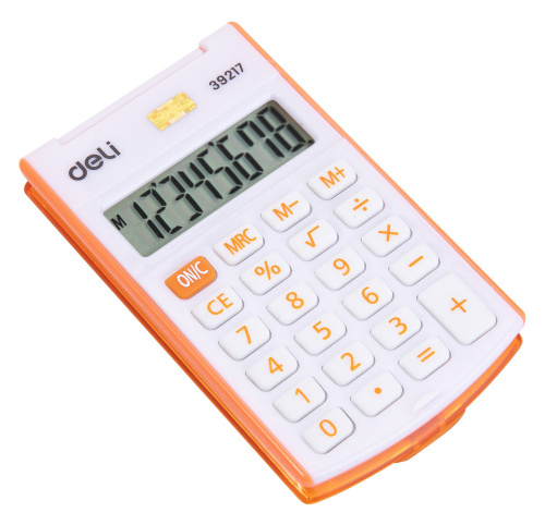 Купить Калькулятор карманный Deli E39217/OR оранжевый 8-разр. в Липецке фото 5