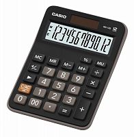 Купить Калькулятор настольный Casio MX-12B черный/коричневый 12-разр. в Липецке