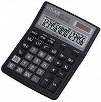 Купить Калькулятор настольный Citizen SDC-395N, 16 разрядов, двойное питание, 143*192*40мм, черный в Липецке