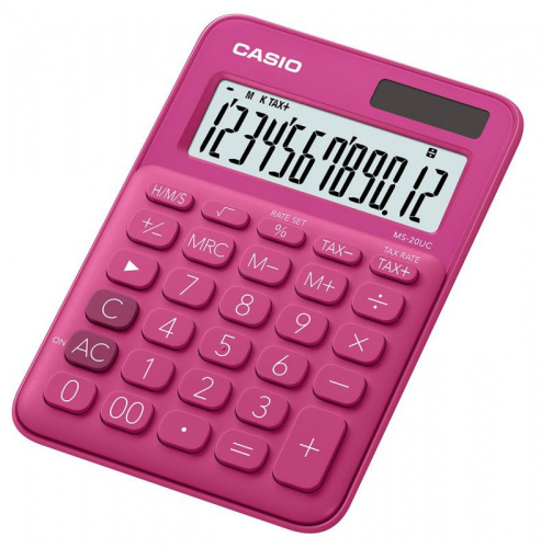 Купить Калькулятор настольный Casio MS-20UC-RD-S-EC красный 12-разр. в Липецке