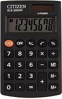 Купить Калькулятор карманный Citizen SLD-200NR, 8 разрядов, двойное питание, 62*98*10мм, черный в Липецке