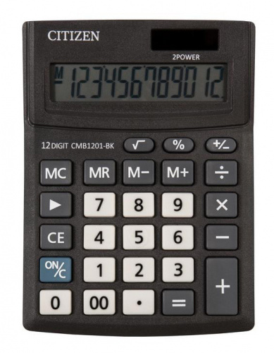 Купить Калькулятор настольный Citizen SD-212/CMB1201BK черный 12-разр. в Липецке