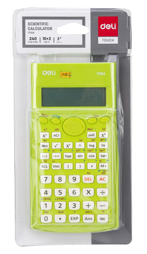 Купить Калькулятор научный Deli E1710A/GRN зеленый 10+2-разр. в Липецке фото 6