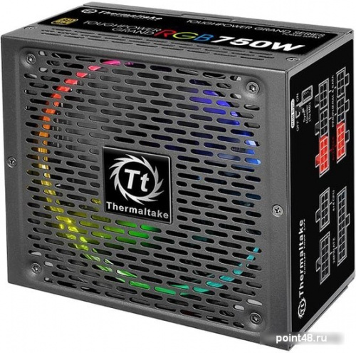 Блок питания Thermaltake ATX 750W Toughpower Grand RGB Sync 80+ gold (24+4+4pin) APFC 140mm fan color LED 9xSATA Cab Manag RTL