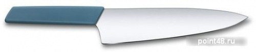 Купить Нож кухонный Victorinox Swiss Modern (6.9016.202B) стальной разделочный лезв.200мм голубой блистер в Липецке фото 3