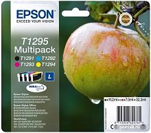 Купить Картридж струйный Epson T1295 C13T12954012 4цв. набор для Epson SX420W/BX305F в Липецке