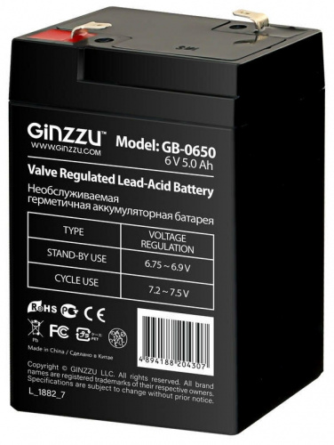 Купить Батарея для ИБП  GINZZU GB-0650 в Липецке