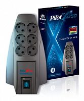 Купить Сетевой фильтр Pilot X-Pro 3м (6 розеток) серый (коробка) в Липецке