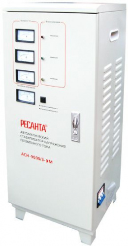 Купить Стабилизатор напряжения Ресанта ACH-9000/3-ЭМ электромеханический трехфазный черный в Липецке