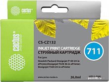 Купить Картридж струйный Cactus CS-CZ132 №711 yellow ((26мл) для HP DJ T120/T520) (CS-CZ132) в Липецке