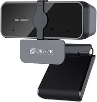 Купить Камера Web Оклик OK-C21FH черный 2Mpix (1920x1080) USB2.0 с микрофоном в Липецке