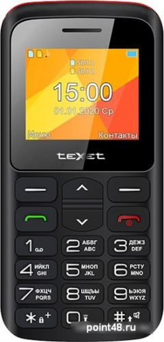 Мобильный телефон TeXet TM-B323 (черный/красный) в Липецке фото 3