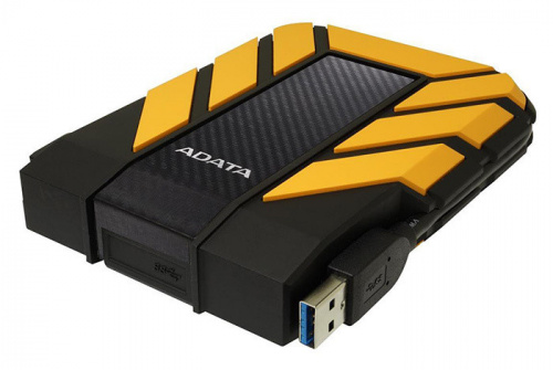 Купить Жесткий диск A-Data USB 3.1 2Tb AHD710P-2TU31-CYL HD710P DashDrive Durable 2.5  черный/желтый в Липецке фото 3