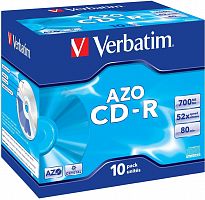 Купить Диск CD-R Verbatim 700Mb 52x Jewel case (10шт) (43327) в Липецке