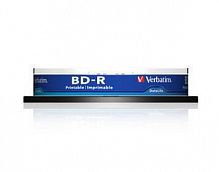 Купить Диск BD-R Verbatim 25Gb 6x Cake Box (10шт) Printable Light Scribe (43804) в Липецке