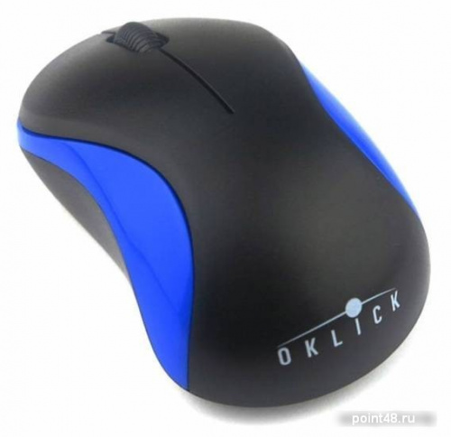 Купить Мышь Oklick 605SW (черный/синий) [384109] в Липецке фото 2