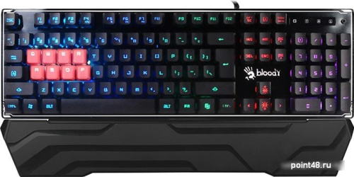 Купить Клавиатура A4 Bloody B3370R черный USB Multimedia for gamer LED (подставка для запястий) в Липецке