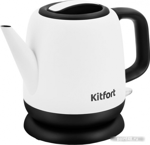 Купить Чайник электрический Kitfort KT-6112 1л. 1630Вт белый/черный (корпус: нержавеющая сталь) в Липецке