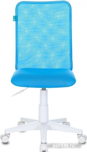 Кресло детское Бюрократ KD-9/WH/TW-55 голубой TW-31 TW-55 сетка/ткань (пластик белый) фото 2
