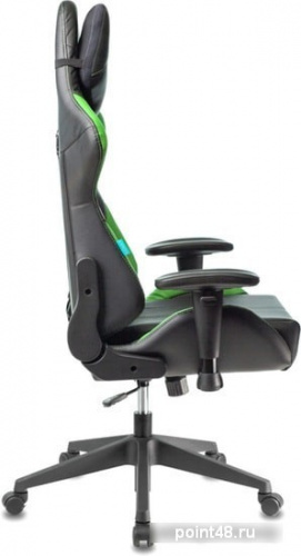 Кресло игровое Zombie VIKING 5 AERO черный/салатовый искусственная кожа с подголов. крестовина пластик фото 3
