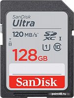 Купить Флеш карта SDXC 128Gb Class10 Sandisk SDSDUN4-128G-GN6IN Ultra в Липецке
