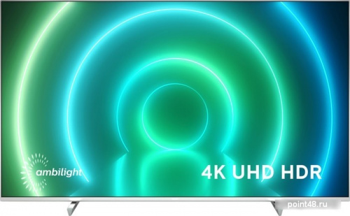 Купить Телевизор Philips 43PUS7956/60 HDR (2021), светло-серебристый в Липецке фото 2