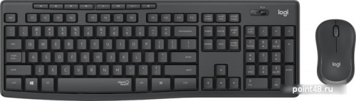 Купить Клавиатура + мышь Logitech MK295 Silent Wireless Combo клав:черный мышь:черный USB беспроводная в Липецке