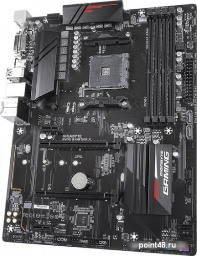 Материнская плата Gigabyte B450 GAMING X Soc-AM4 AMD B450 4xDDR4 ATX AC`97 8ch(7.1) GbLAN RAID+DVI+HDMI фото 3