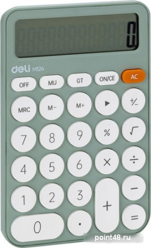 Купить Калькулятор Deli M124 (зеленый) в Липецке фото 3