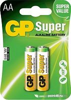 Купить Батарея GP Super Alkaline 15A LR6 AA (2шт) в Липецке