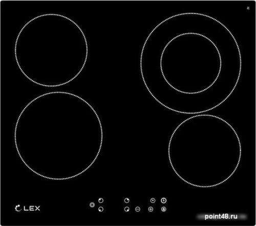 Варочная поверхность Lex EVH 641 черный в Липецке