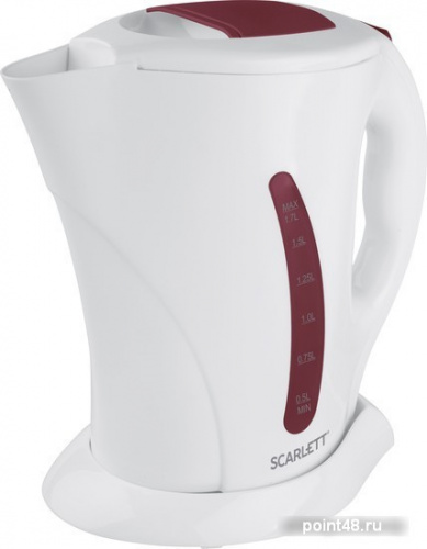 Купить Чайник электрический Scarlett SC-EK14E08 1.7л. 2200Вт белый/бордовый (корпус: пластик) в Липецке