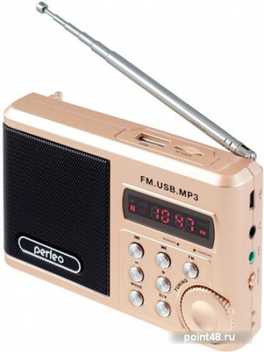Купить Радиоприемник Perfeo PF-SV922 (золотистый) в Липецке