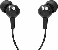 Купить Гарнитура вкладыши JBL C100SIU 1.2м черный проводные (в ушной раковине) в Липецке