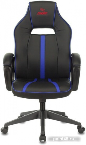 Кресло игровое ZOMBIE VIKING ZOMBIE A3 BL, PL, экокожа черный/синий, топ-ган (до 180кг) фото 2