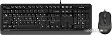 Купить Клавиатура + мышь A4 Fstyler F1010 клав:черный/серый мышь:черный/серый USB Multimedia в Липецке
