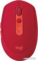 Купить Мышь Logitech M590 красный оптическая (1000dpi) silent беспроводная BT USB для ноутбука (7but) в Липецке