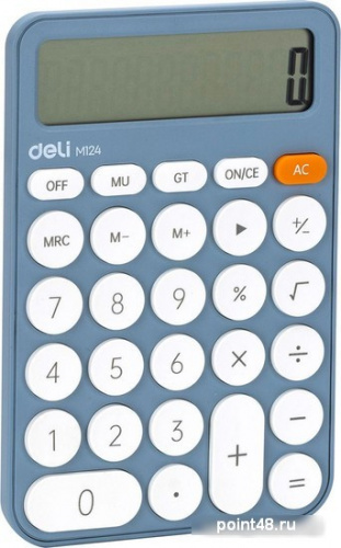 Купить Калькулятор Deli M124 (синий) в Липецке фото 3